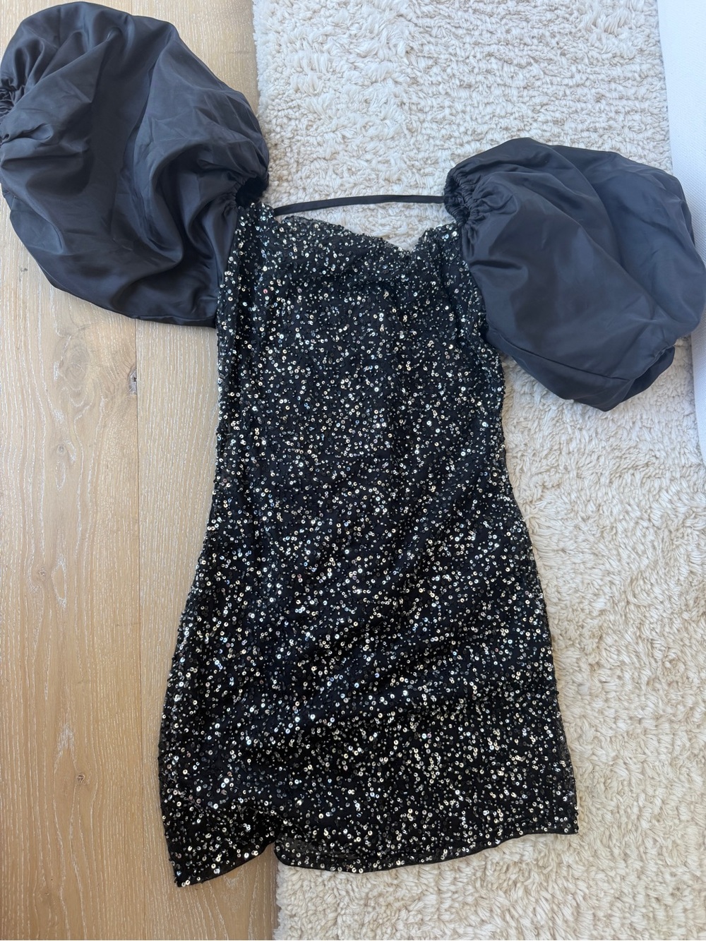 Tularosa Black Sequin mini dress